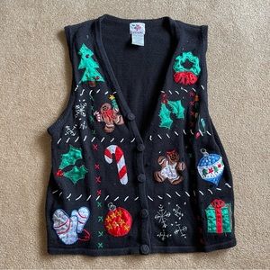 Vintage Ugly Christmas Sweater Vest